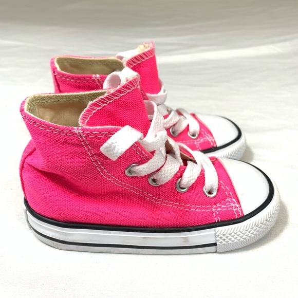 baby pink high top converse